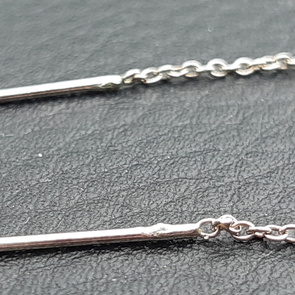 Silver Whale Tail Pierced Earrings - Picture 6 of 8